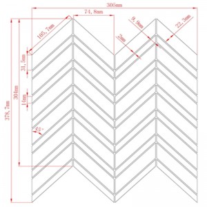 Carrara bianco изпъстряна шеварна мулти мраморна подова мозайка за стена