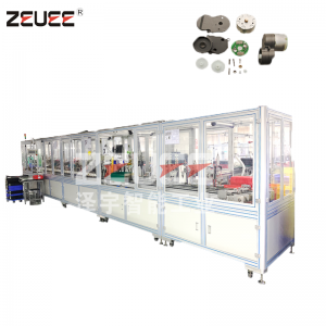 Метене на робот части странична четка колело комплект автоматична машина за сглобяване