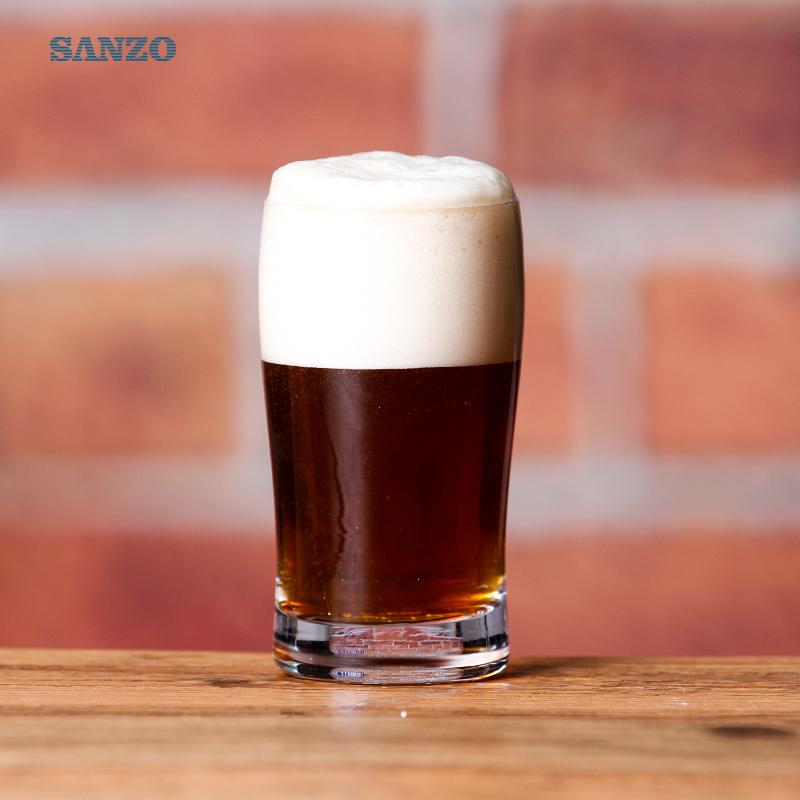 Мини чаша за бира Sanzo 7 Oz Персонализирайте логото за печат Стъклена чаша за бира Стъклена чаша за бира