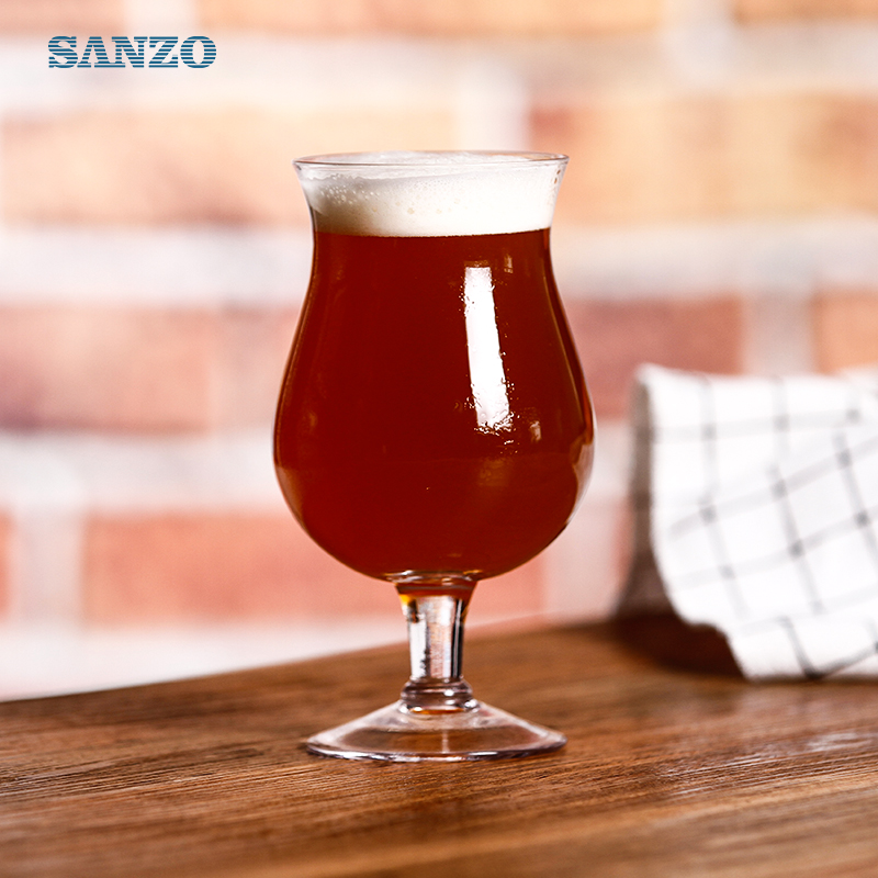Чаши за бира Sanzo Ale Персонализирани Ръчно изработени прозрачни 6 чаши бира Peroni Чаши за бира