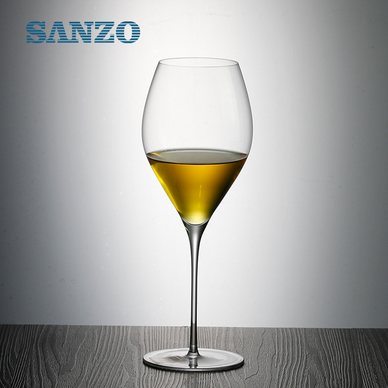 SANZO Черно червено винено стъкло ръчно изработени без олово кристално синьо цветни стъблени термични очила