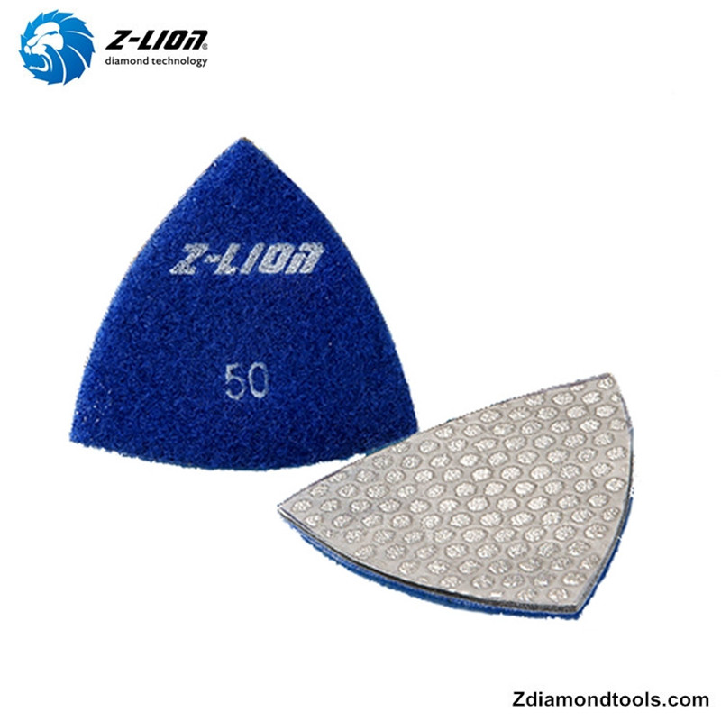 Триъгълни подложки за полиране с вакуумно лепило ZL-QH18