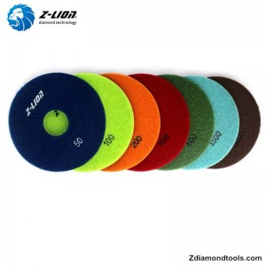 ZL-123D подложки за полиране на суха смола за гранит, мрамор, изкуствен камък