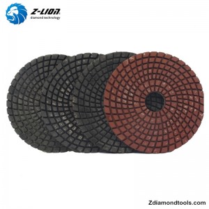 ZL-123CM 4-инчови бетонни полиращи смолисти подложки с пълнеж от метал