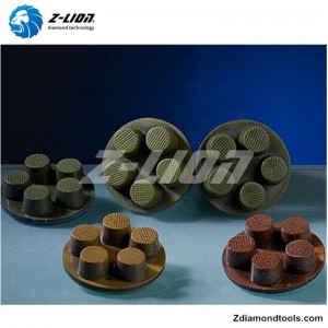 ZL-16Q 2-инчови смолисти диамантени полиращи подложки за бетон