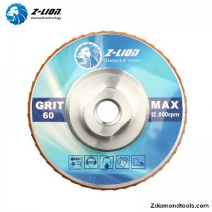 ZL-WMCY02 алуминиеви 5-инчови диамантени шлифовъчни дискове с резба