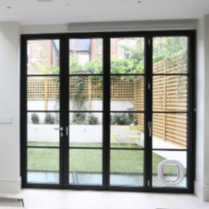 Стоманена външна алуминиева сгъваема врата