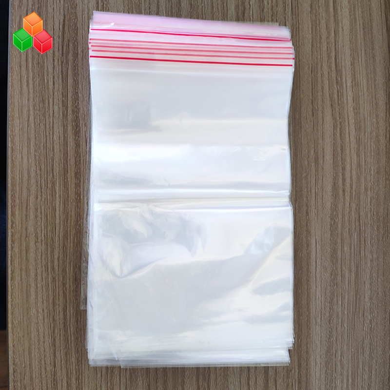 Фабрична цена персонализиран размер на печат за многократна употреба прозрачен печат печат пластмасова PE PP цип заключване опаковъчна торба за храна / дрехи
