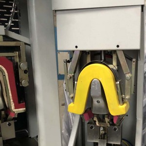 кожена спортна обувка вамп горна изработка на въздушна възглавница пета задна част петата формовъчна машина за оформяне