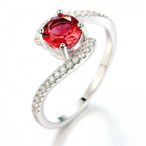 Годежни пръстени за жени аметист кубични циркониеви пръстени рубинови пръстени обещават пръстени