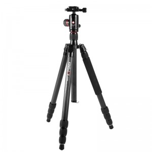 Kingjoy K1208 Light Travel Carbon Fibre Tripod с QH10 сферична глава и чанта за носене