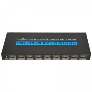 V2.0 HDMI 1x8 Splitter Поддръжка 3D Ultra HD 4Kx2K @ 60Hz HDCP2.2