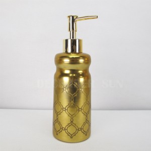 Кръгла лазерно изрязана мозайка със златен модел стъклени аксесоари за баня