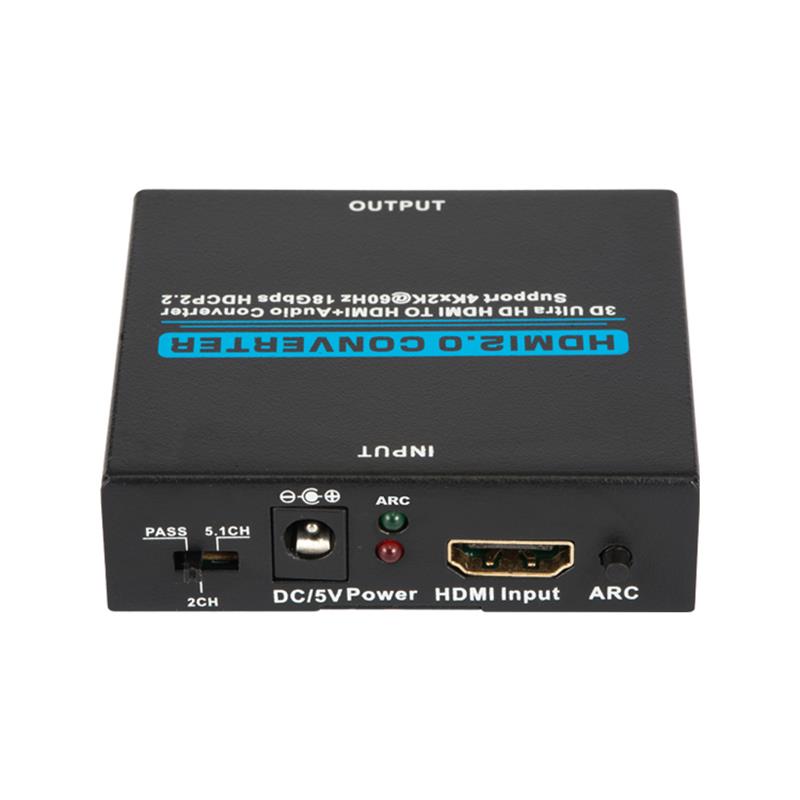 V2.0 HDMI Аудио екстрактор HDMI към HDMI + Аудио конвертор Поддръжка 3D Ultra HD 4Kx2K @ 60Hz HDCP 2.2 18Gbps