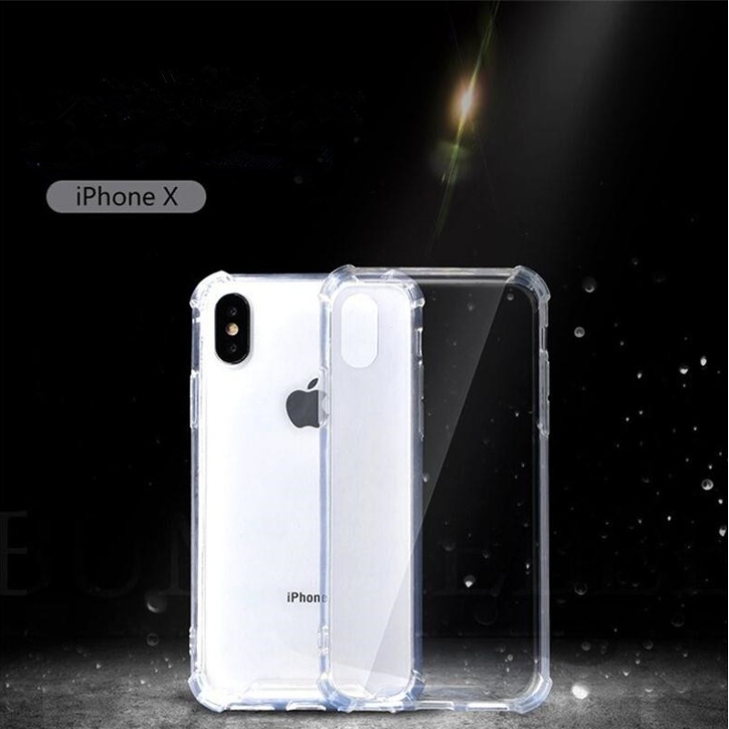 Прозрачен и предпазен калъф за мобилен телефон iPhone X / iPhone XS TPU + PC