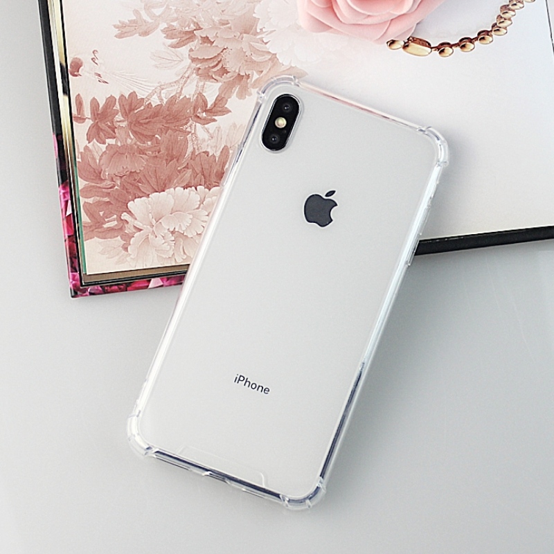 Прозрачен и предпазен калъф за мобилен телефон iPhone X / iPhone XS TPU + PC