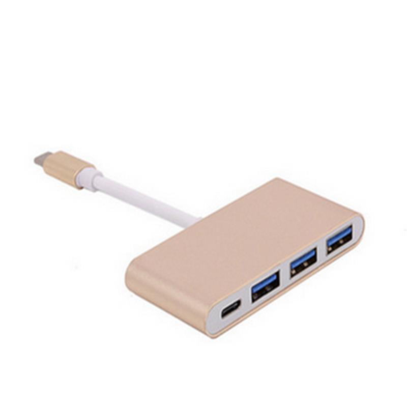 4-в-1 USB тип C към USB 3.0x3 + тип C адаптер за концентратор