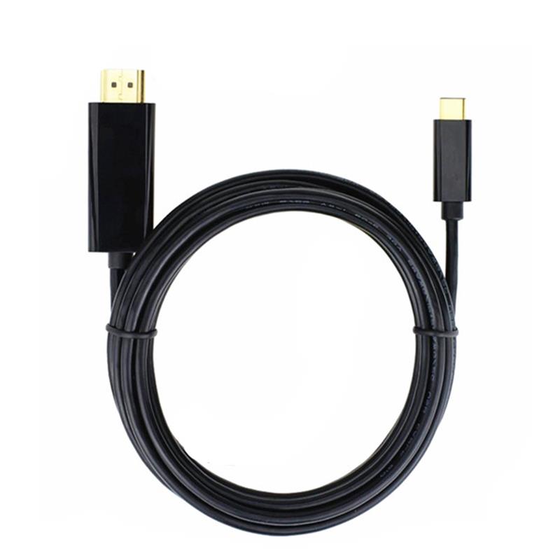 USB кабел C към HDMI 6ft (4K @ 60Hz), USB тип C към HDMI кабел [Thunderbolt 3 съвместим] за MacBook Pro 16 '' 2019/2018/2017, MacBook Air / iPad Pro 2019/2018, Surface Book 2, Samsung S10 , и още