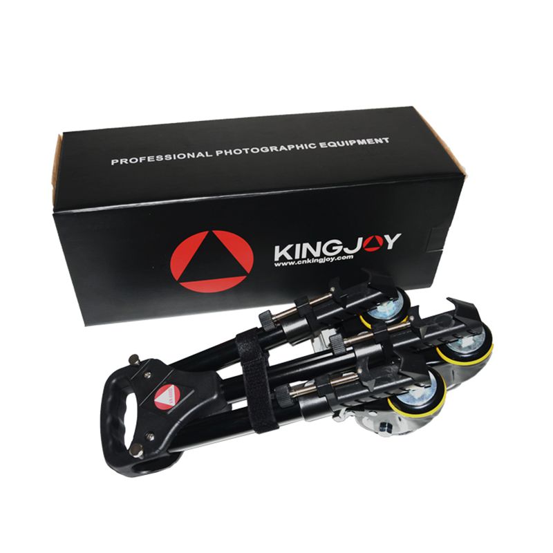 Kingjoy професионални Тежки три колела видео триножник Доли плъзгач VX-600 други аксесоари за стативи