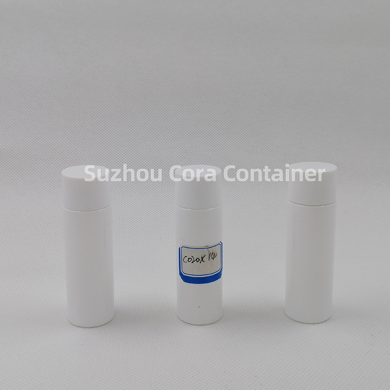 20ml Neck Size 14mm Петър Пластмасова козметична бутилка с капачка за скрепване