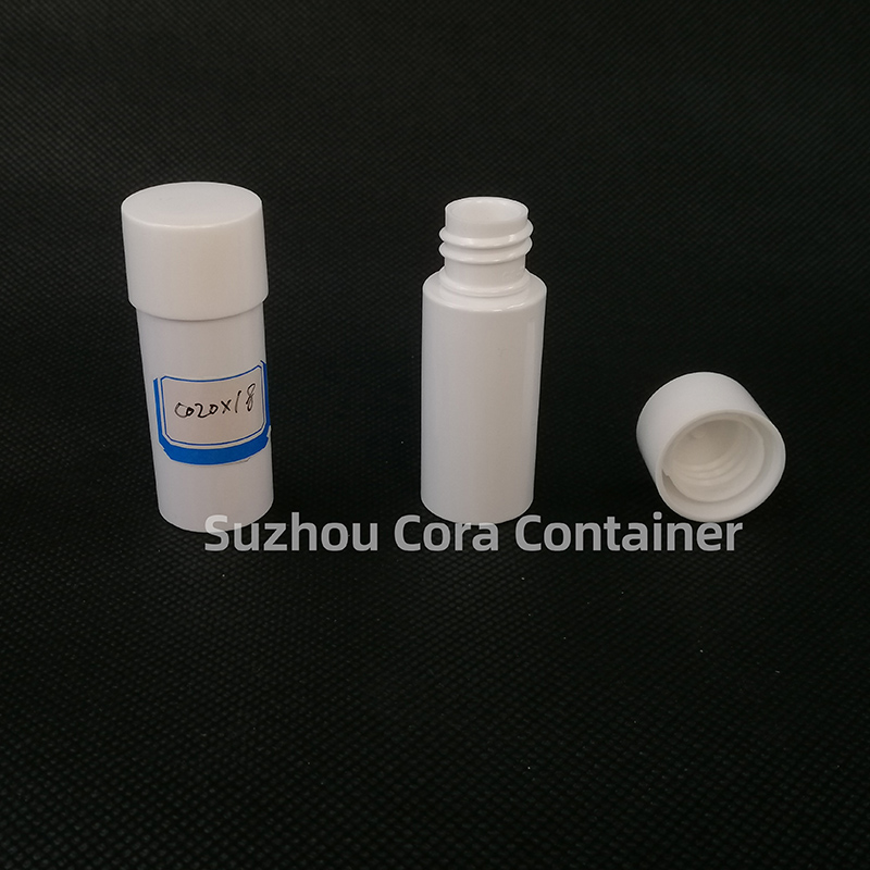 20ml Neck Size 18mm Петър Пластмасова козметична бутилка с капачка за скрепване
