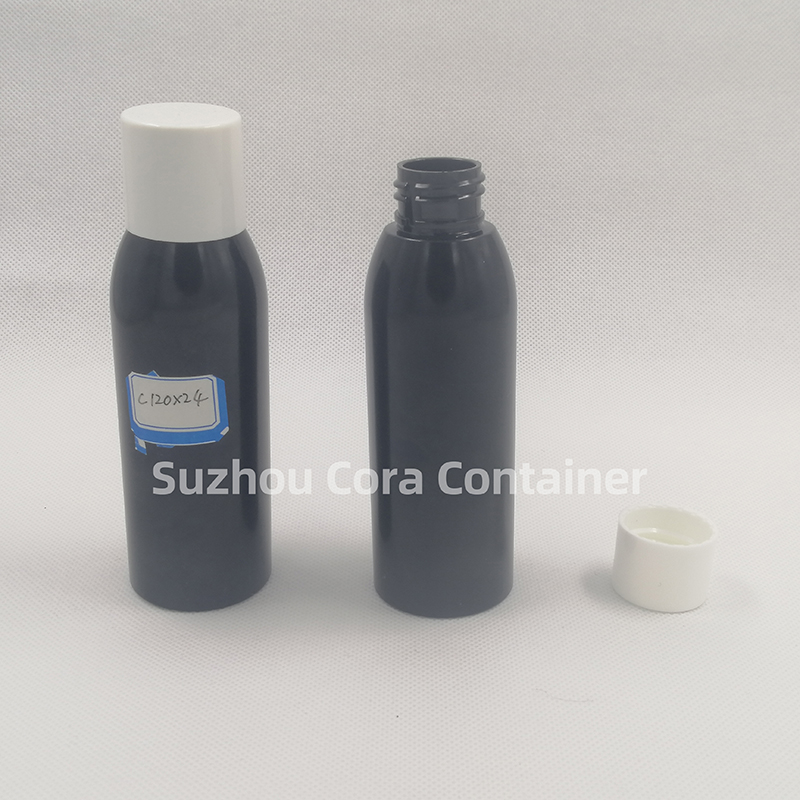 120ml Neck Size 24mm Pet Plastic Cosmetic Bottle with Screwing Cap