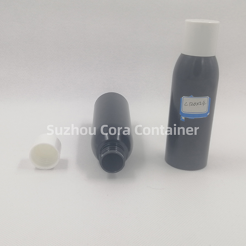 120ml Neck Size 24mm Pet Plastic Cosmetic Bottle with Screwing Cap