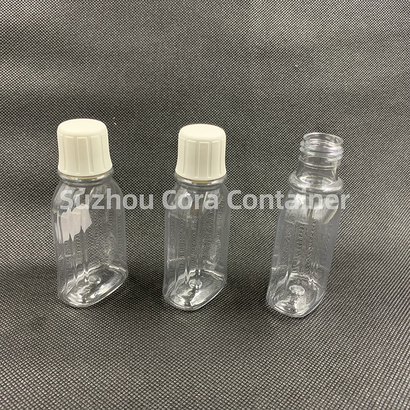 90ml Neck Size 24mm Петър Пластмасова козметична бутилка с капачка за скрепване