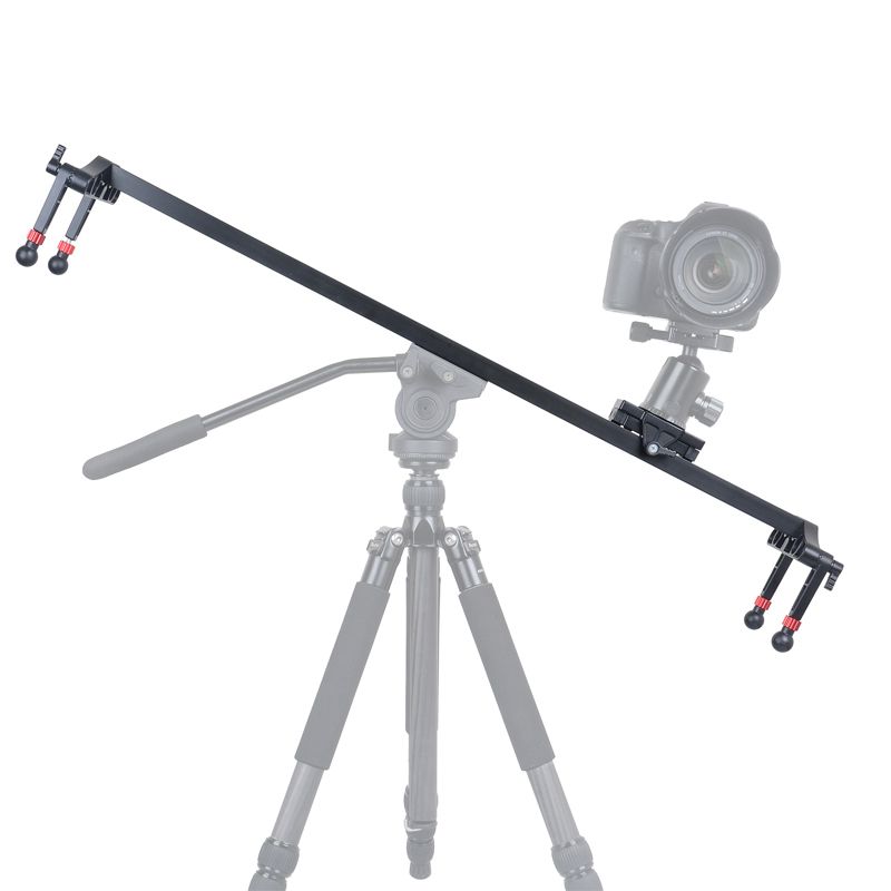 KINGJOY VM-1000 mm Дължина на алуминиева арматурна шина плъзгач с плавно движение за снимка и видео