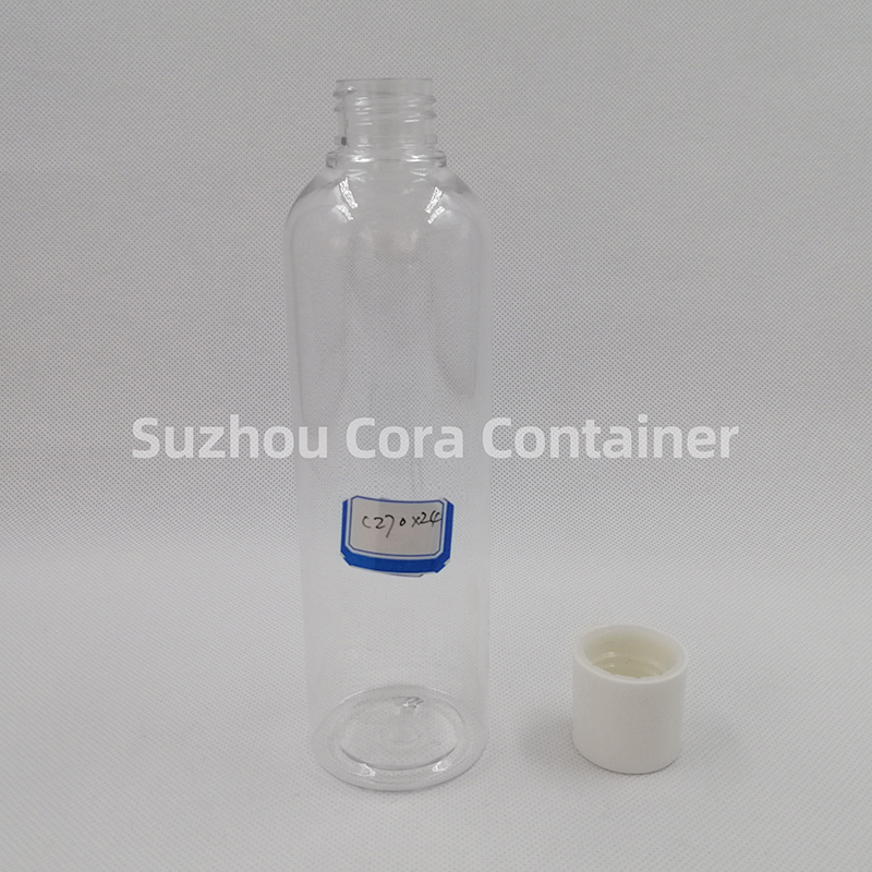 270ml Размер на врата 24mm Пластмасова козметична бутилка с капачка за скрепване