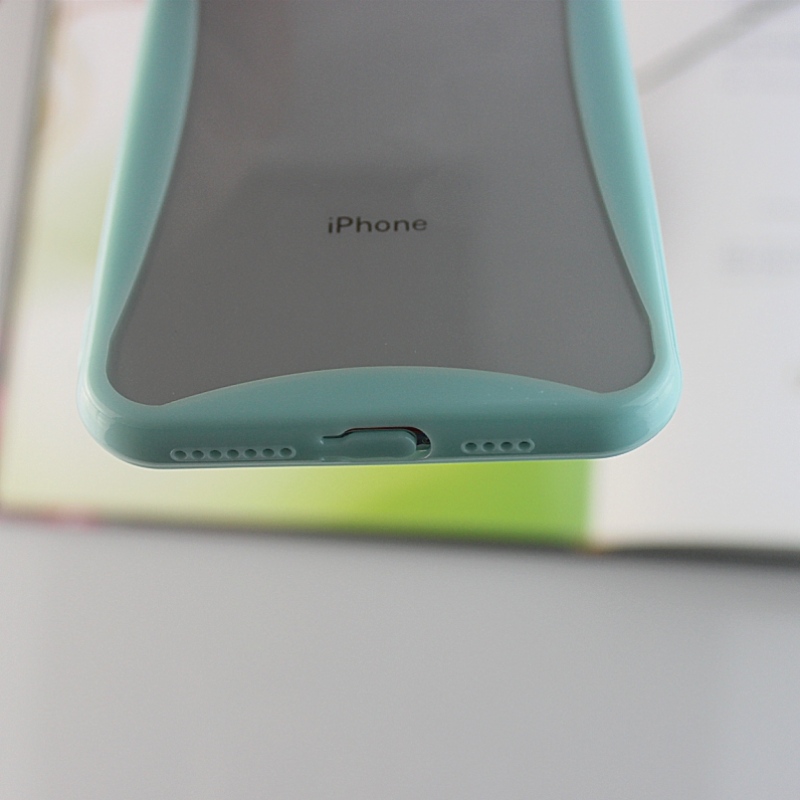 Цветен извит ръб за мобилен телефон за iPhone X / XS с отвори за каишка за телефон и тапа против прах