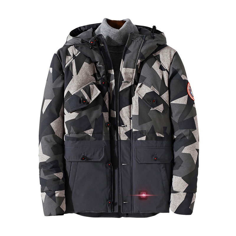 Зимен USB Батерий Bluetooth Safety Хънтинг Heated Jacket 7.4V или 12V Загрети Палта и топли дрехи