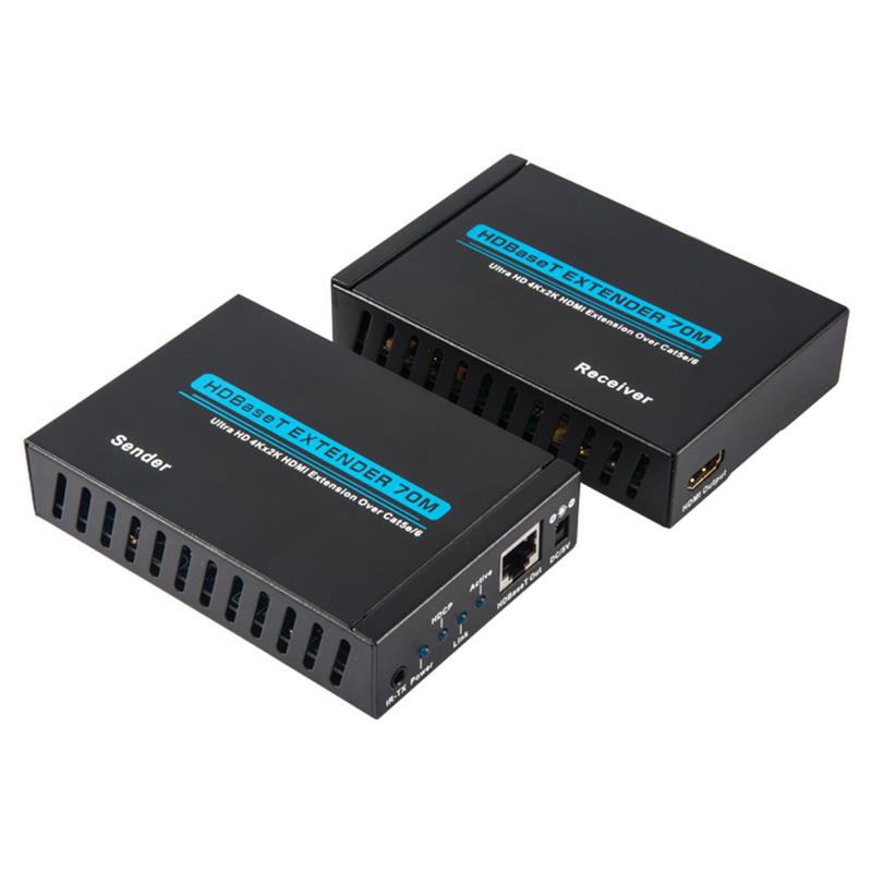 V1.4 4K HDBaseT HDMI Exnder 70m над сингъл cat5e/6 кабел 35m@4Kx2K/30Hz,70m@1080P/60Hz