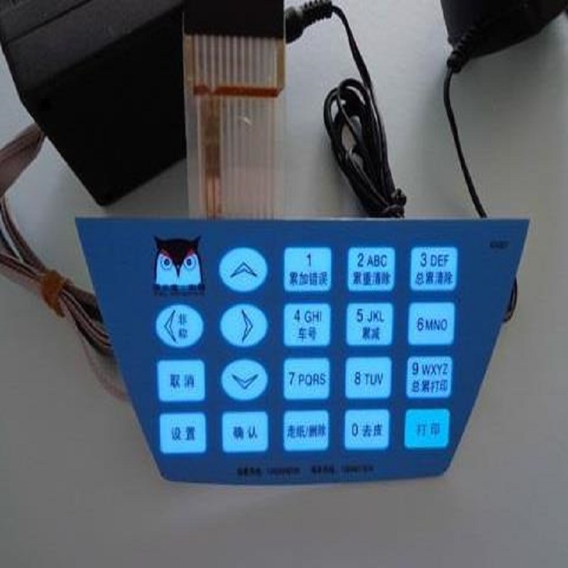 Китай Мембранен превключвател OEM / ODM с led подсветка / клавиатура с мембрана