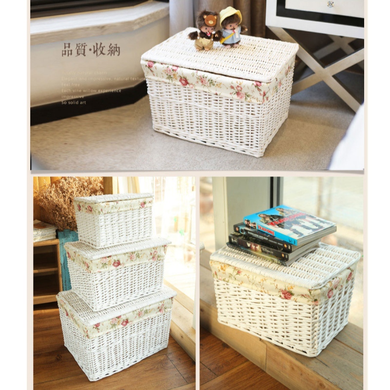 Ръчно изработена кошница за съхранение на работния плот