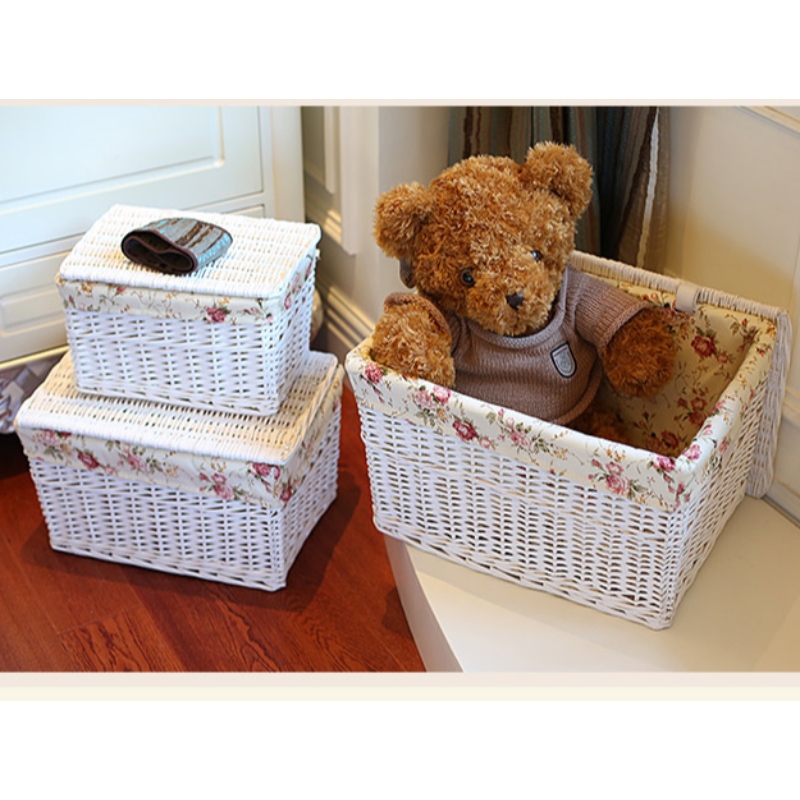 Ръчно изработена кошница за съхранение на работния плот