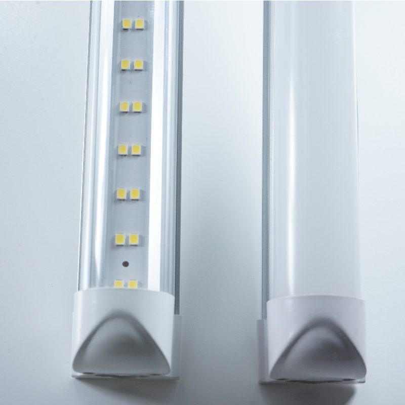 Двуредов плосък T8 интегриран LED тръба