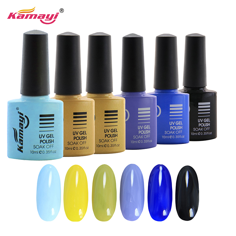 Kamayi слънчева светлина едно стъпка гел лак за нокти uv led накисва бързо сухи 8ml лак uv гел нокти доставят персонализиран етикет