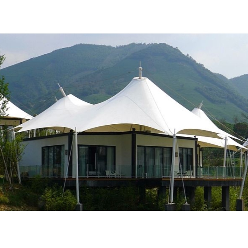 Сглобяеми къщи за 2 лица Китай Глампинг луксозни палатки хотелски палатки курорт с баня и интериор