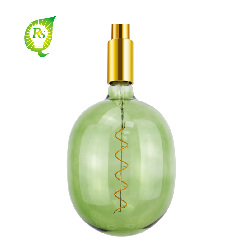 T180 EGG Green едро кафене магазин декорация LED нажежаема лампа