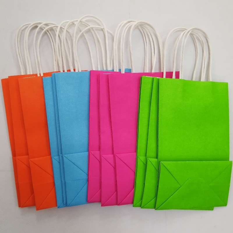 Опаковка за рециклиране на еко (Еко Reycle Bag Take Away Food Packing) Кафява хартиена торбичка с дръжки