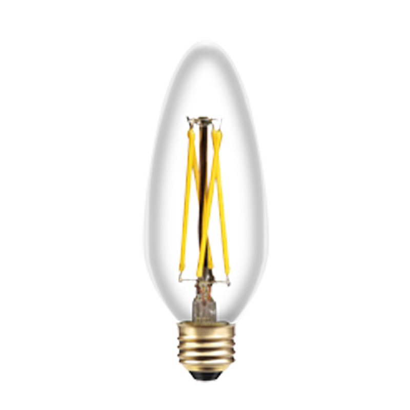 C35 Свещена нажежаема свещ с малък размер топла бяла лампа