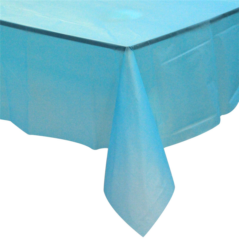 Solid Color Plastic Recktle Directure Tablecoth Tablecover for Events Description