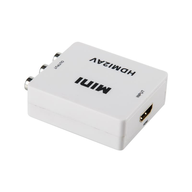 Мини размер HDMI към AV / RCA конвертор 1080P