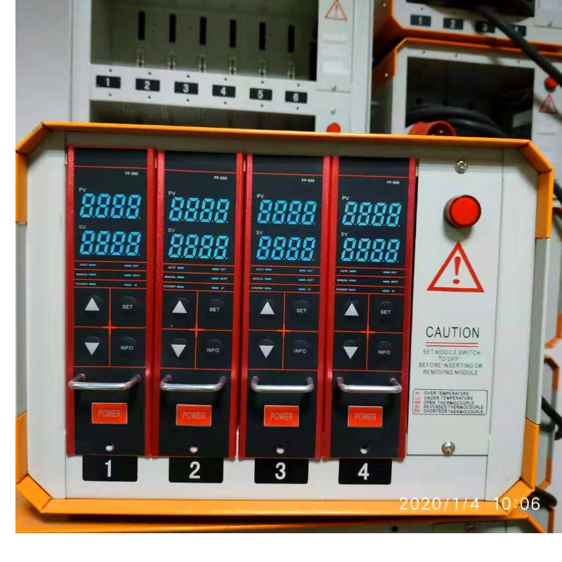 4 комплекти оранжеви регулатори на температурата
