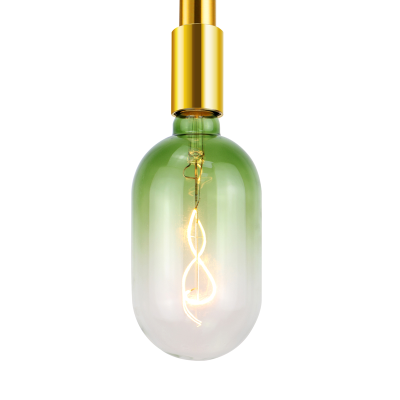 Tank blue 60 до 350 lumen кафе бар деко свете спирала жълта нишка голям размер крушка
