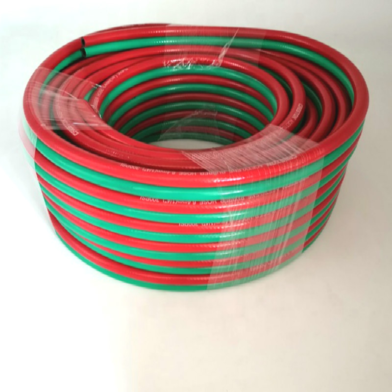 PVC маркуч за кислород \/ ацетилен \/ двойно заваряване, произведен в Китай