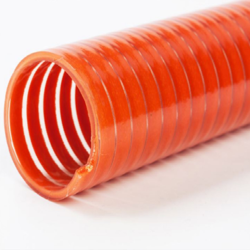 Гореща разпродажба цветна висококачествена PVC гофрирана всмукателна спирала с маркуч, произведена в Китай