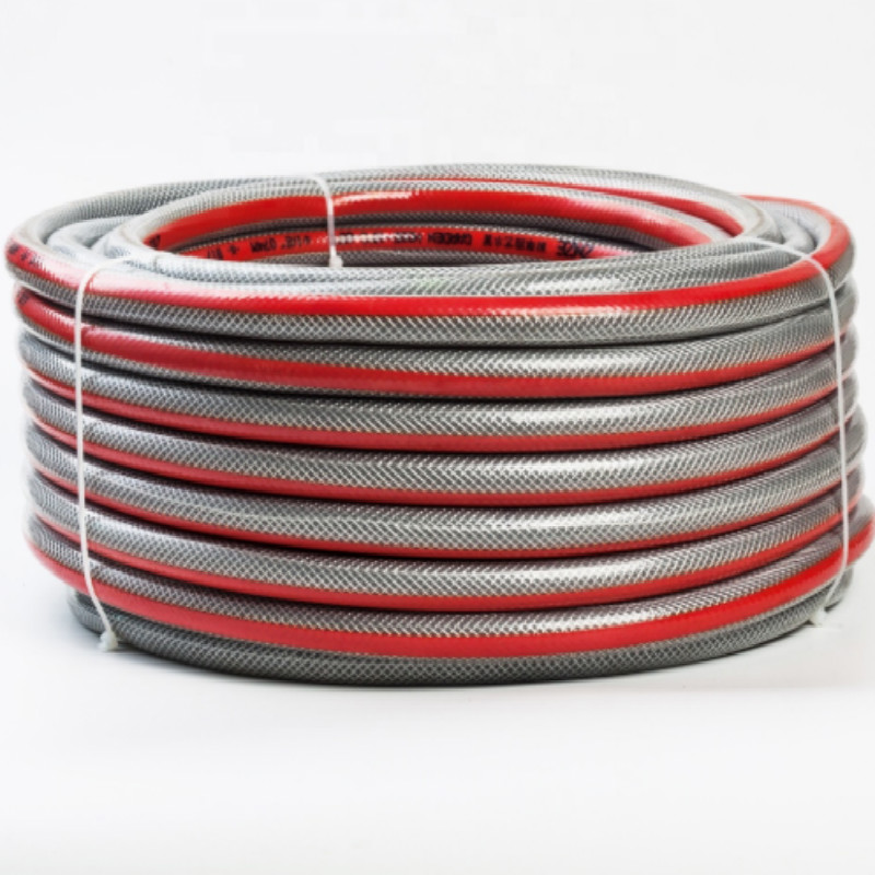 Без мирис с добро качество цветни гъвкави оплетени влакна подсилват пластмасов пвх градински маркуч