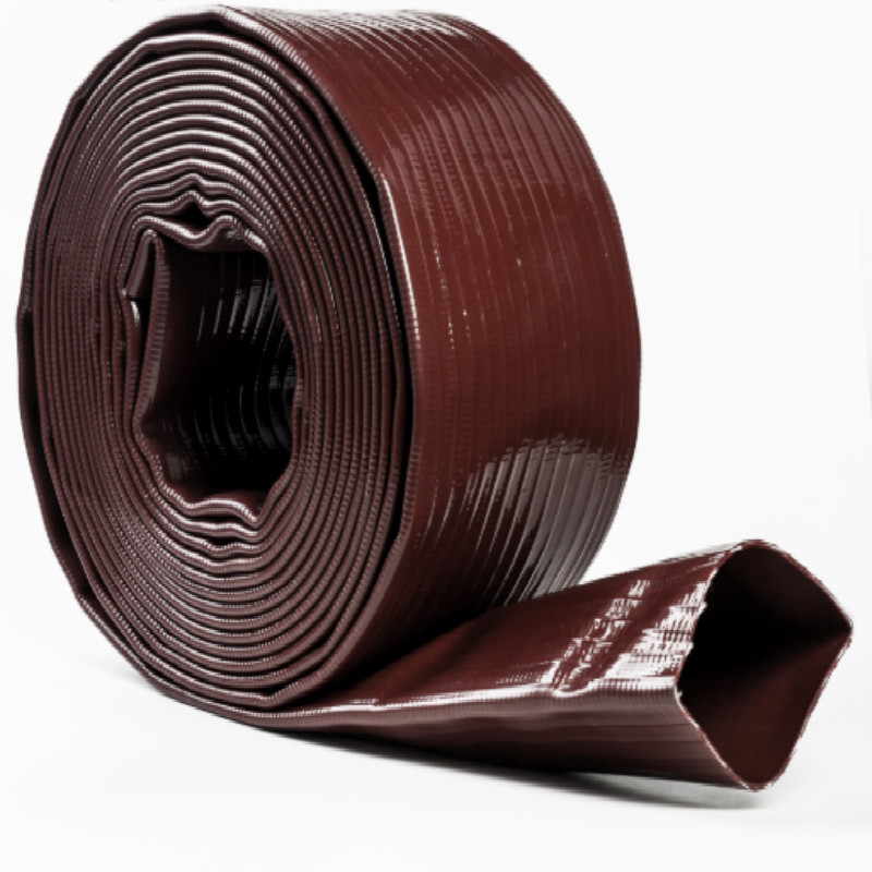 Индивидуално поставен плосък PVC маркуч за напояване на вода